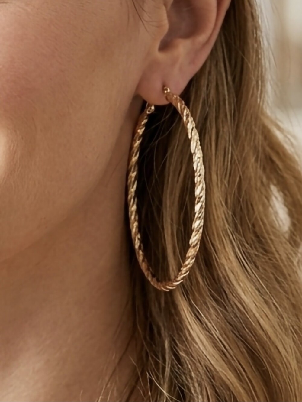 Nwt Gold Color Hoop Earrings Nordstrom Jewelry Nickel Free
